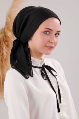 Kadın Tesettür Çıtçıtlı Şal Bone İç Başörtüsü Topuz Tokası Seti