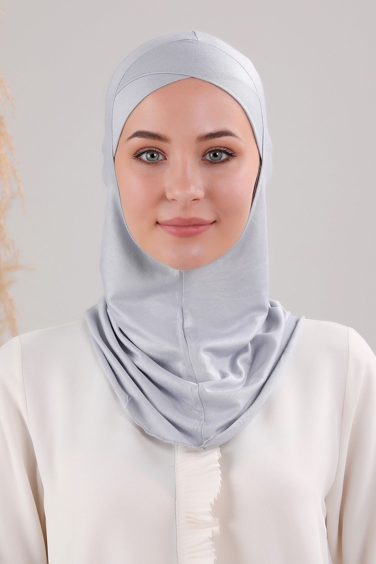 Tesettür Hijab Çapraz Deniz Havuz Spor Boyunluklu Penye Bone