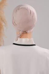 Bağlamalı Dikişsiz Çapraz Bone Taş Rengi - Standart