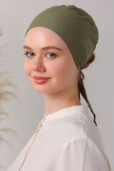 Dikişli Bone Haki - Standart