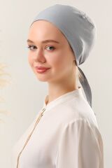 Dikişsiz Penye Bağlamalı Açık Gri - Standart