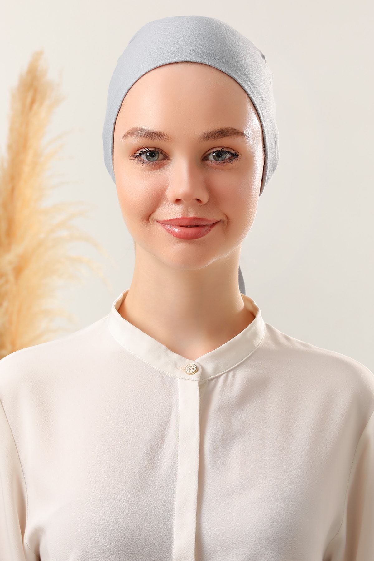 Dikişsiz Penye Bağlamalı Açık Gri - Standart