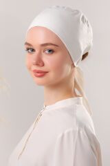 Dikişsiz Penye Bağlamalı Ekru - Standart