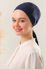 Dikişsiz Penye Bağlamalı Lacivert - Standart