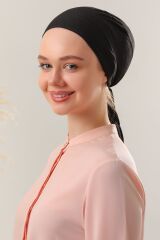 Dikişsiz Penye Bağlamalı Siyah - Standart