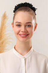 Kadın Tesettür 10'lu Slim Topuz Tokası Eşarp Tokası Arapsaçı Eşarp Topuzu Beya - Siyah - Standart