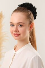 Kadın Tesettür 10'lu Slim Topuz Tokası Eşarp Tokası Arapsaçı Eşarp Topuzu Beya - Siyah - Standart