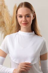 Kadın Tesettür Boyunluk Beyaz