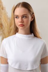 Kadın Tesettür Boyunluk Beyaz