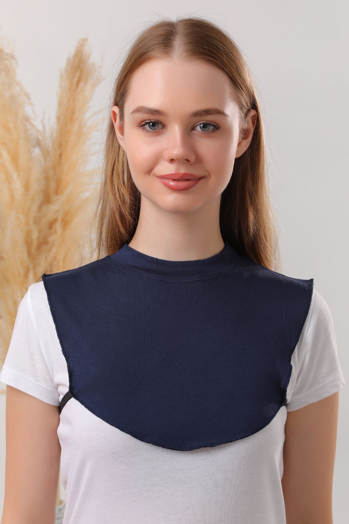 Kadın Tesettür Boyunluk Lacivert