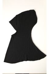 Kadın Tesettür Boyunluklu Hijab Spor Bone  - Siyah - Standart