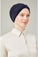 Kadın Tesettür Dolama Bone Lacivert - Standart