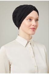 Kadın Tesettür Dolama Bone Siyah - Standart