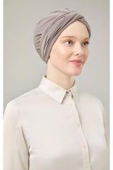 Kadın Tesettür Dolama Bone Vizon - Standart