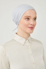 Kadın Tesettür Geniş Hacimli Büyük Kalıp Xl Bone Açık Gri - Standart