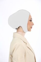 Kadın Tesettür Geniş Hacimli Pratik Ense Ve Çene Altından Geçmeli Kaymayan Bone Ten Rengi - Standart