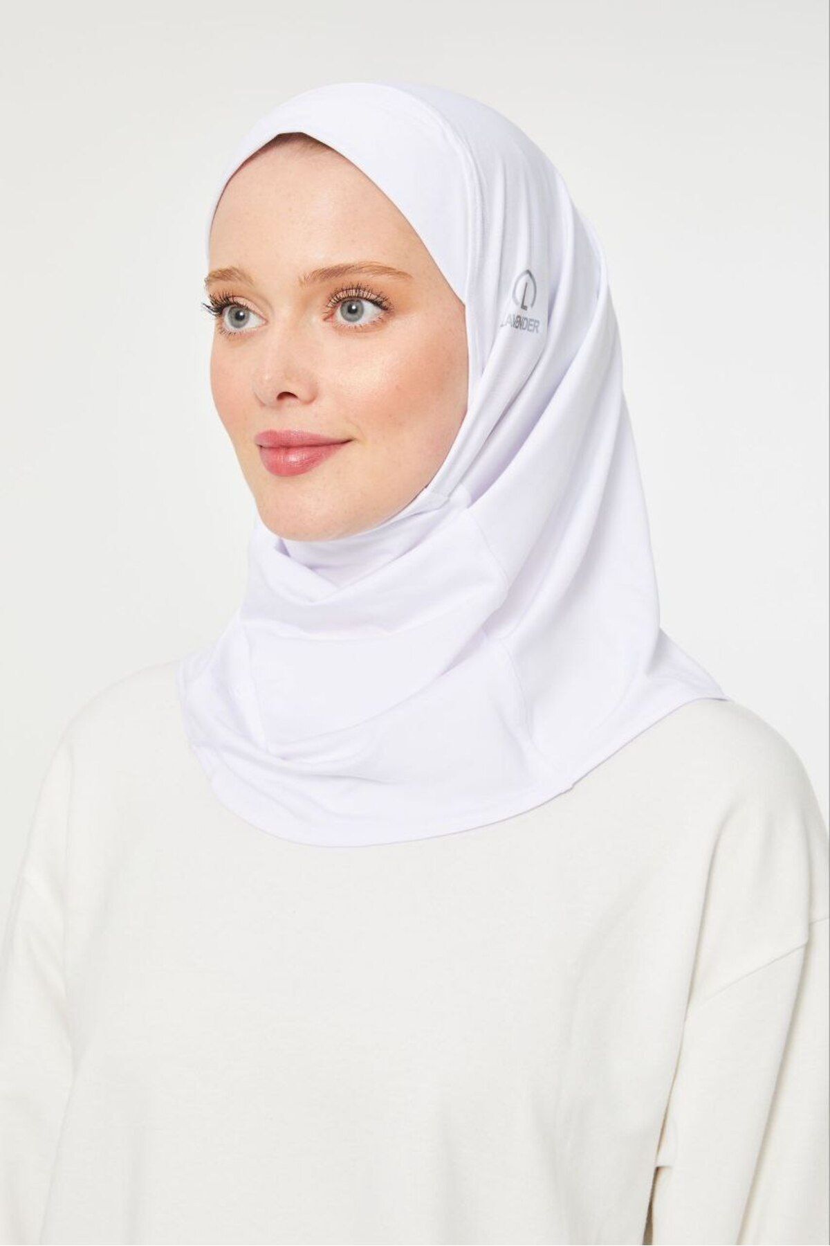 Kadın Tesettür Hijab Deniz Havuz Spor  Uyumlu Bone Beyaz - Standart