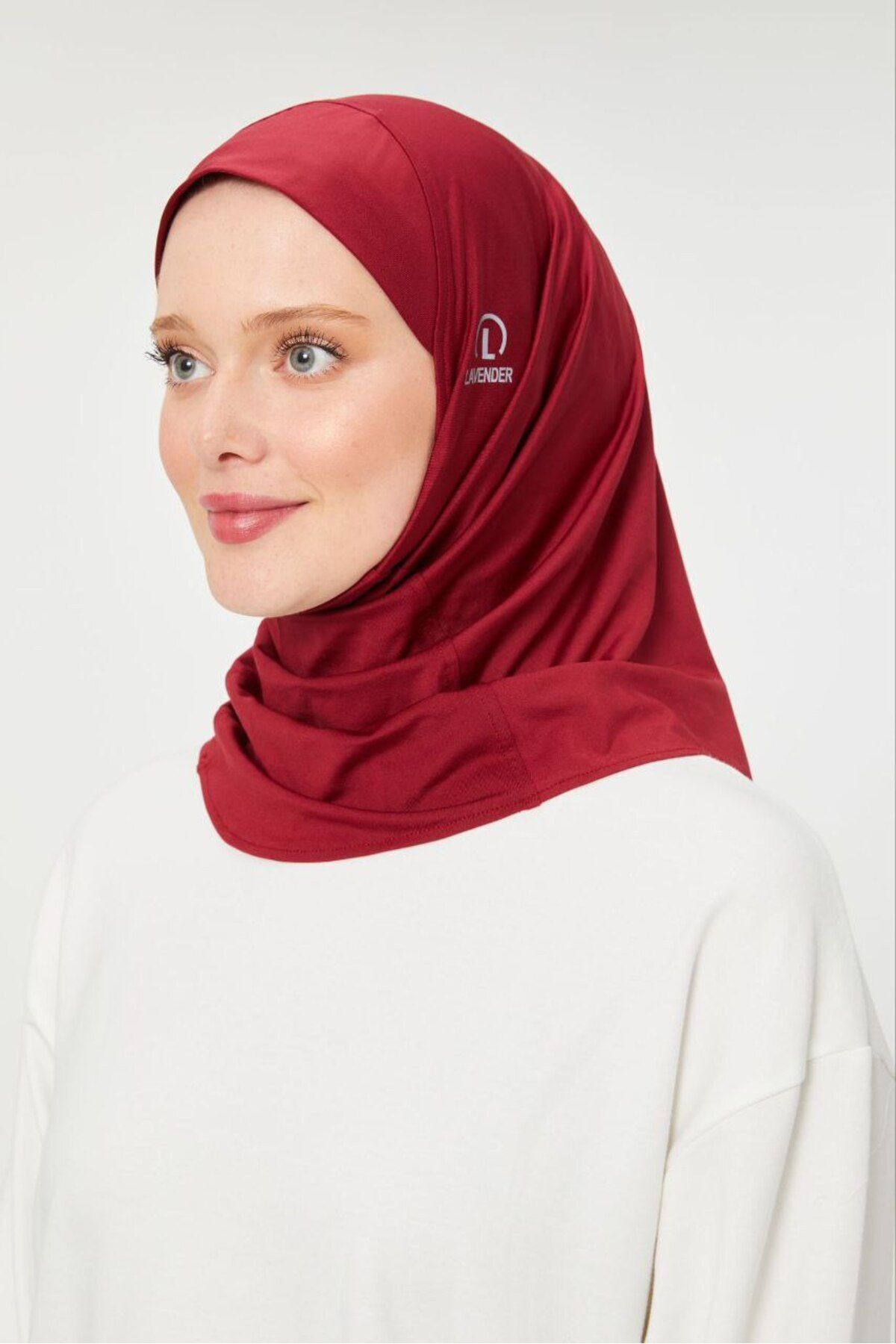 Kadın Tesettür Hijab Deniz Havuz Spor  Uyumlu Bone Bordo - Standart