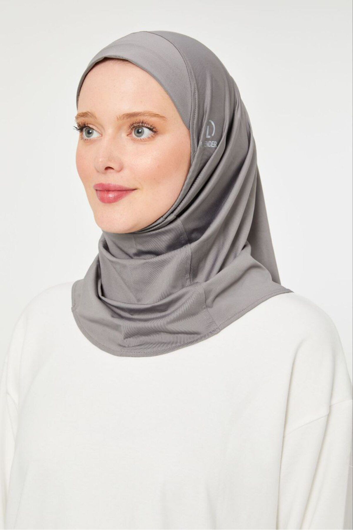 Kadın Tesettür Hijab Deniz Havuz Spor  Uyumlu Bone Koyu Gri - Standart