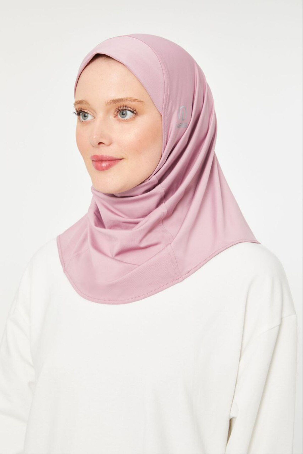 Kadın Tesettür Hijab Deniz Havuz Spor  Uyumlu Bone Pudra - Standart