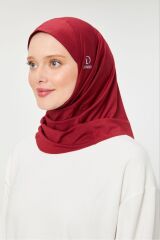 Kadın Tesettür Hijab Spor Bone Bordo