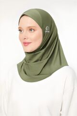 Kadın Tesettür Hijab Spor Bone Haki