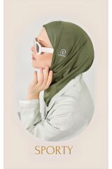 Kadın Tesettür Hijab Spor Bone Haki