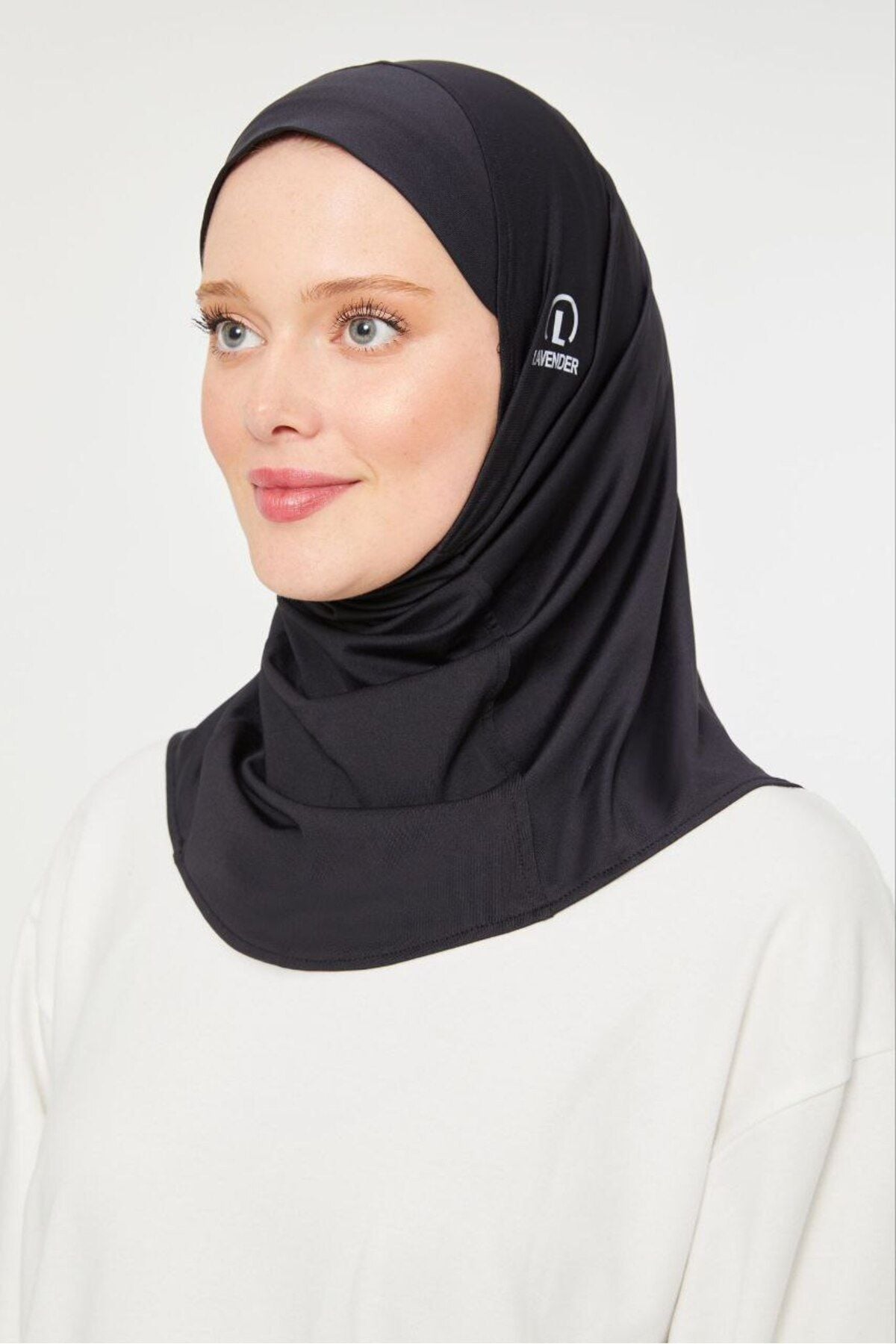 Kadın Tesettür Hijab Spor Bone Siyah