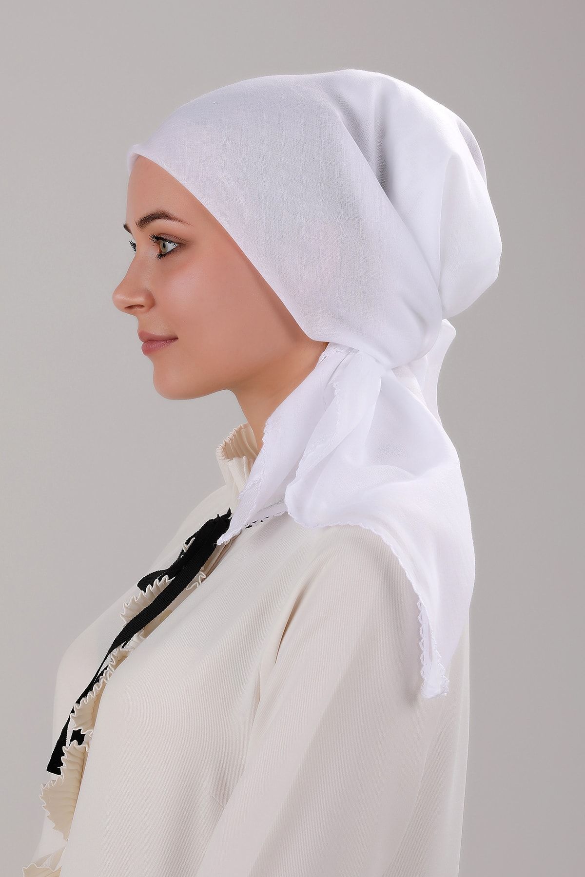 Kadın Tesettür İç Başörtüsü %100 Pamuklu Siyah - Standart