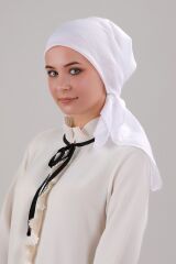 Kadın Tesettür İç Başörtüsü %100 Pamuklu Siyah - Standart