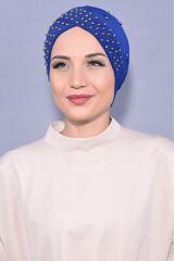 Kadın Tesettür İncili Taşlı Havuz Dış Bone Saks - Standart