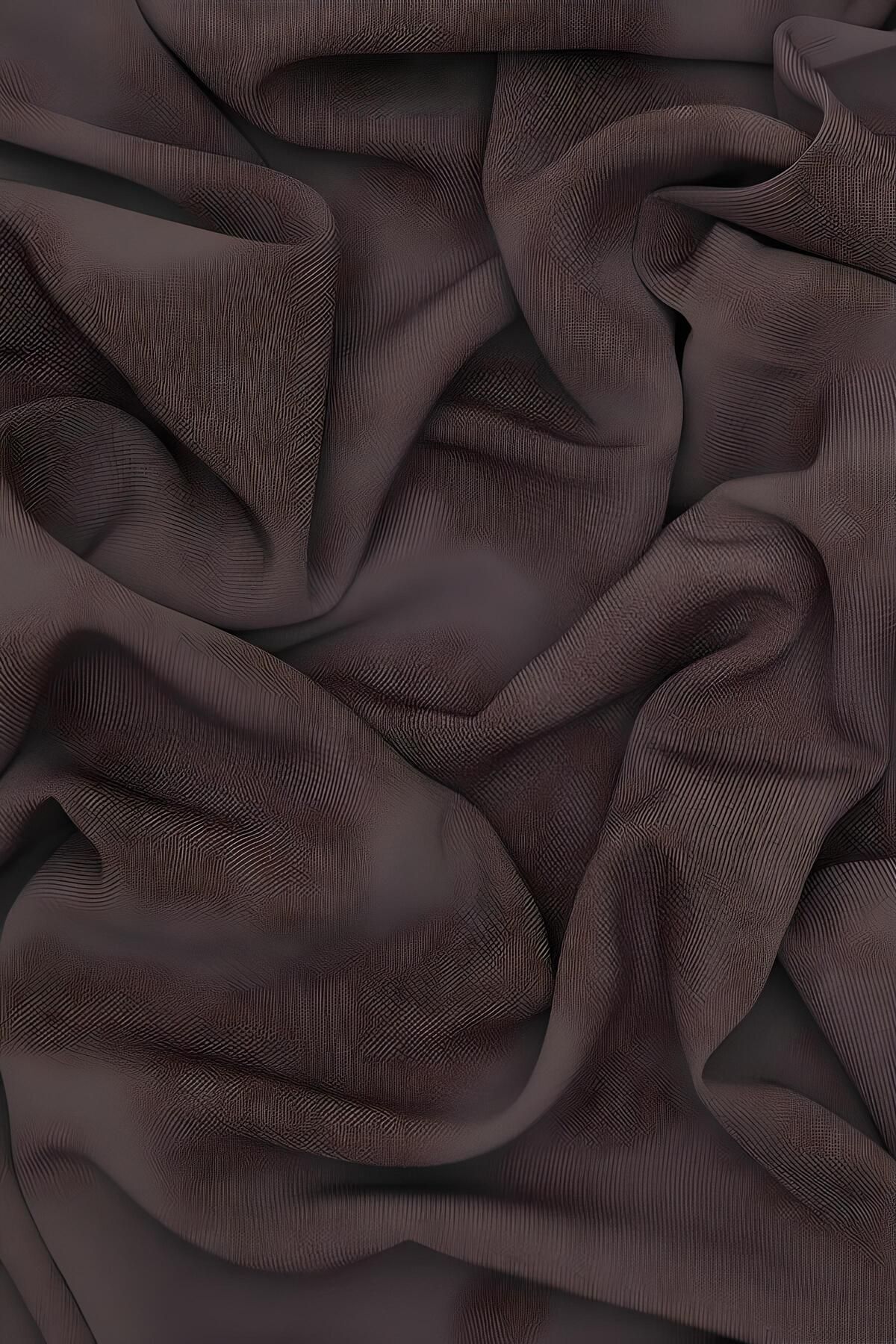 Kadın Tesettür Medine İpeği Şal Acı Kahve - Tek Ebat