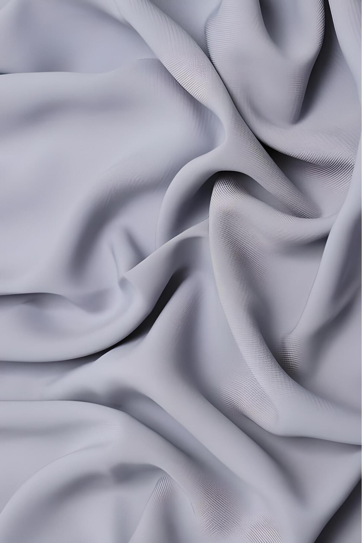 Kadın Tesettür Medine İpeği Şal Açık Gri - Tek Ebat