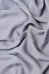 Kadın Tesettür Medine İpeği Şal Açık Gri - Tek Ebat