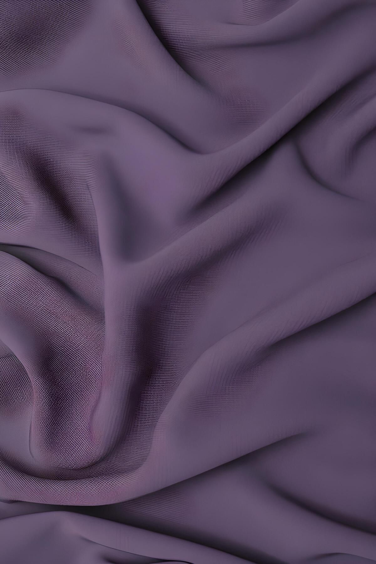 Kadın Tesettür Medine İpeği Şal Mor - Tek Ebat