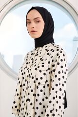 Kadın Tesettür Medine İpeği Şal Siyah - Tek Ebat