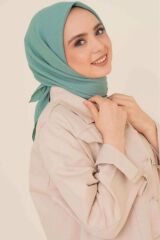 Kadın Tesettür Mio Caz Eşarp Hijab Mint Yeşili - Tek Ebat