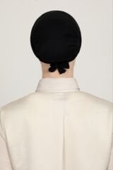 Kadın Tesettür Parisien Tüllü Climafit Likralı Nefes Alan Dikişsiz Parizyen Bone Siyah - Standart