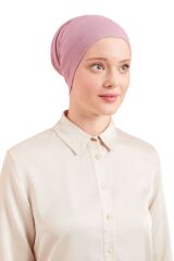 Kadın Tesettür Pratik Hazır Geçme Bone Lila - Standart
