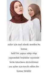 Kadın Tesettür Pratik Hijab Şal Haki