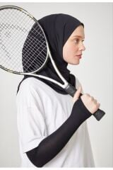Kadın Tesettür Pratik Hijab Şal Siyah