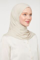 Kadın Tesettür Pratik Hijab Şal Taş Rengi