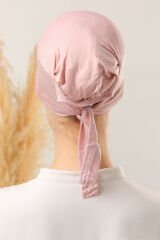 Tesettür Silikonlu Kaymaz Bone Pudra - Standart