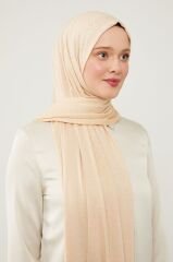 Tesettür Kadın Pratik Penye Şal Ten Rengi - Standart