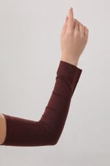 Kadın Tesettür Kolluk Kahverengi - Standart