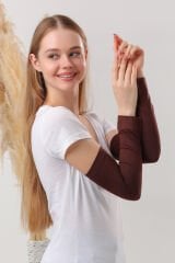 Kadın Tesettür Kolluk Kahverengi - Standart