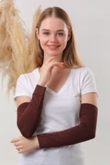 Kadın Tesettür Kolluk Kahverengi - Standart