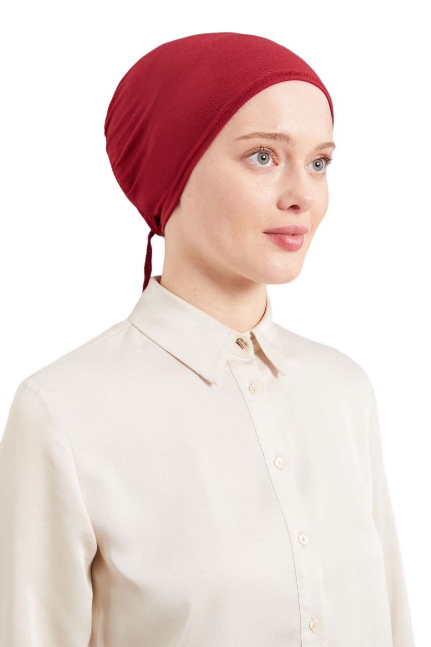 Dikişsiz Penye Bağlamalı Bordo - Standart