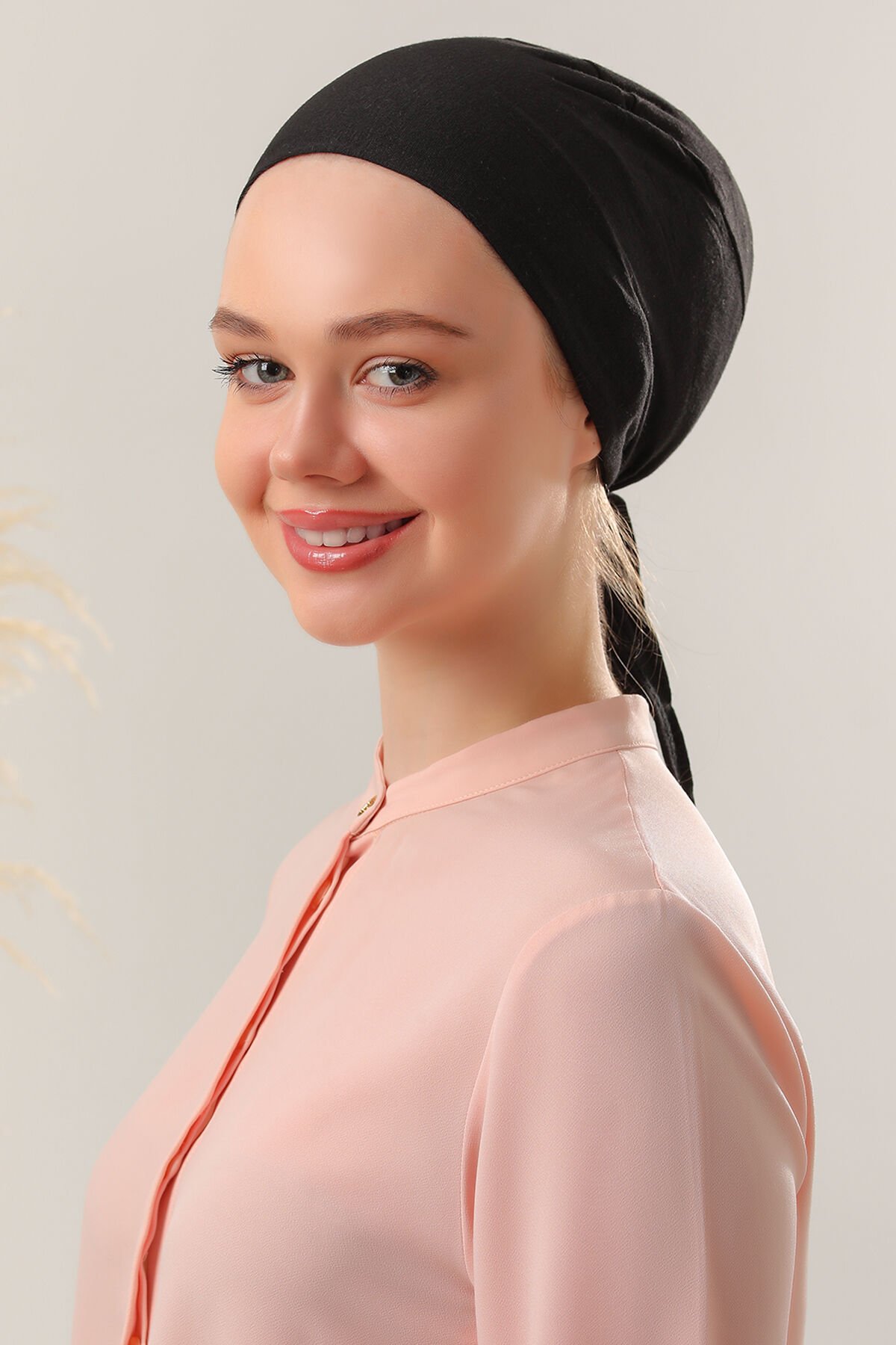 Dikişli Bone Siyah - Standart