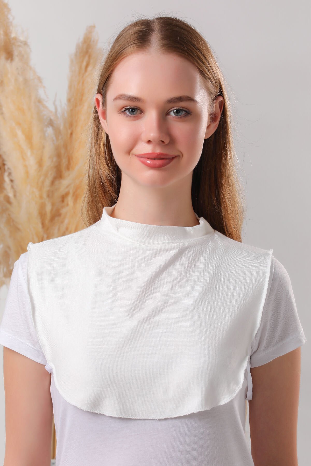 Tesettür Boyunluk Ekru - Standart